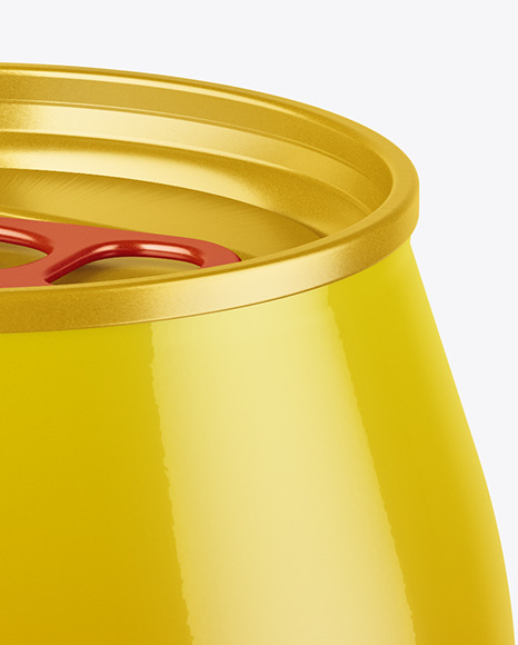 Download Glossy Pet Can Mockup In Can Mockups On Yellow Images Object Mockups