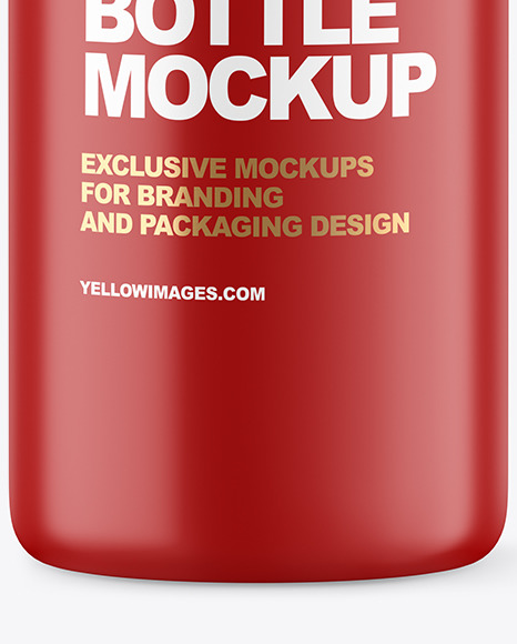 Matte Plastic Bottle Mockup PSD #1