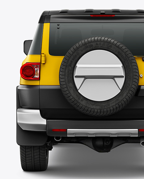 Off-Road SUV Mockup  - Back View