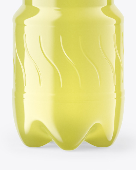 Lime Soft Drink Bottle Mockup PSD #1