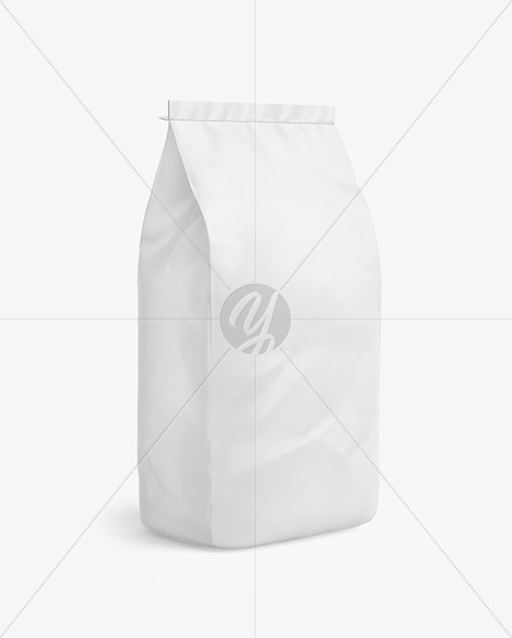 Paper Flour Bag Mockup In Bag Sack Mockups On Yellow Images Object Mockups