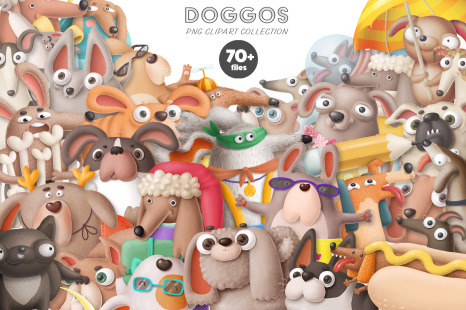 Dog clipart bundle
