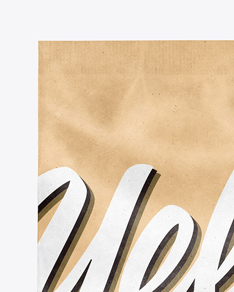 Kraft Food Bag Mockup PSD #1