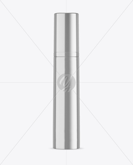 Download Metallic Cosmetic Bottle with Pump Mockup Free Mockups