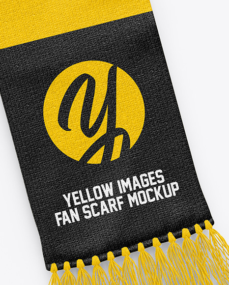 Download Fan Scarf Mockup In Apparel Mockups On Yellow Images Object Mockups