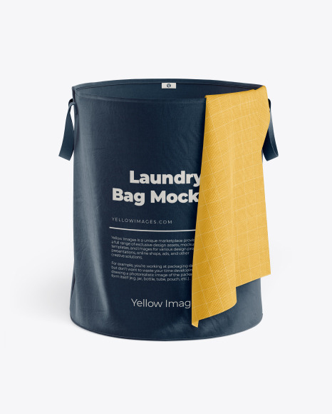 Download Laundry Bag W Towel Mockup In Object Mockups On Yellow Images Object Mockups