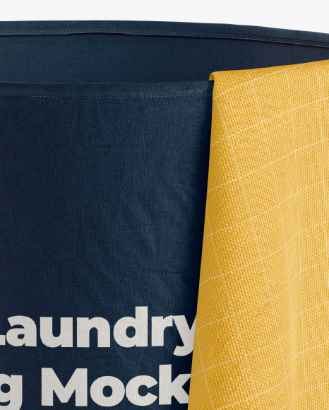 Laundry Bag w  Towel Mockup PSD #1