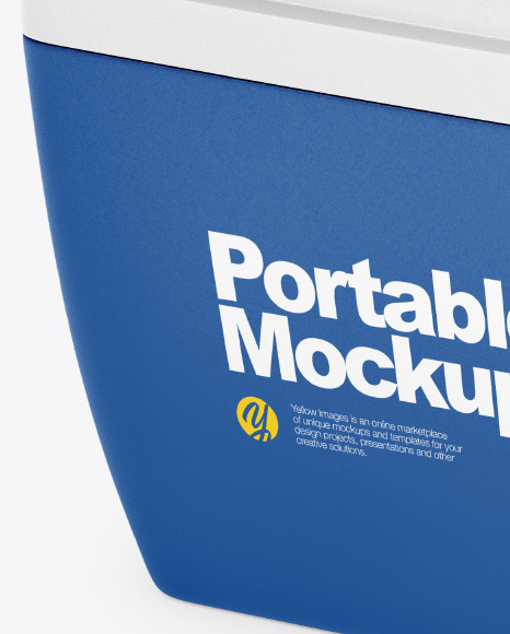 Download Portable Cooler Mockup In Object Mockups On Yellow Images Object Mockups