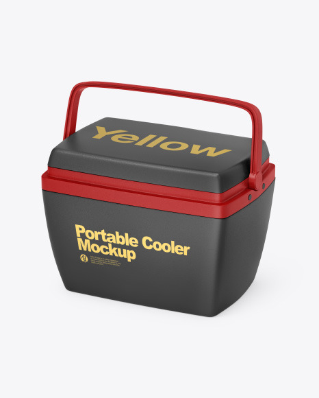 Download Portable Cooler Mockup In Object Mockups On Yellow Images Object Mockups