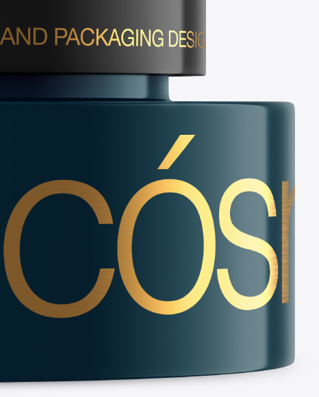 Glossy Cosmetic Jar Mockup PSD #4