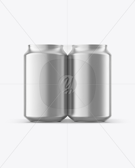 Download 6 Pack Metallic Cans Mockup Free Mockups