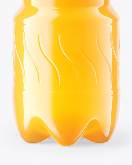 Orange Soft Drink Bottle Mockup PSD #1