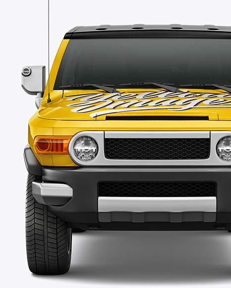 Off-Road SUV Mockup - Front View