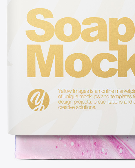 Download Handmade Soap Bar Mockup In Packaging Mockups On Yellow Images Object Mockups