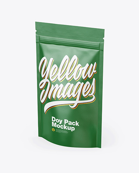 Download Textured Stand Up Pouch Mockup In Pouch Mockups On Yellow Images Object Mockups