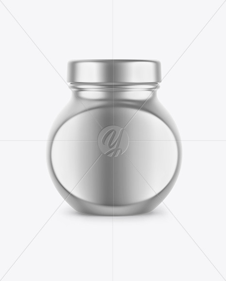 Free Metallic Jar Mockup