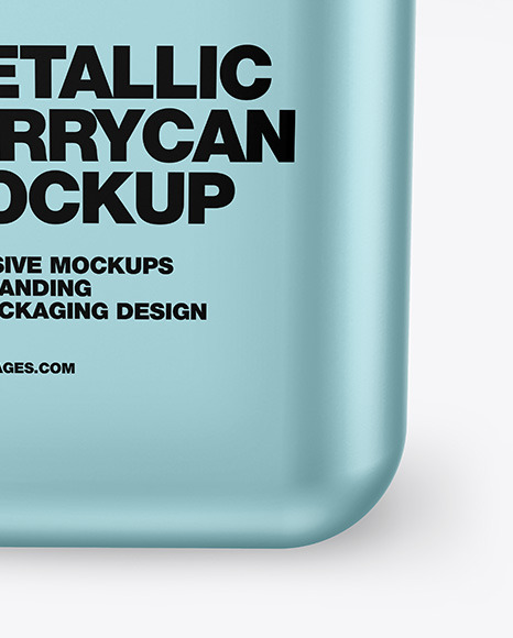 Metallic Jerrycan Mockup PSD #1