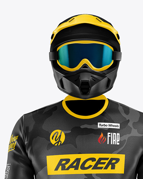 Motocross Racing Kit Mockup   Front View PSD #2