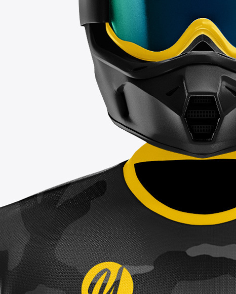 Motocross Racing Kit Mockup   Front View PSD #7
