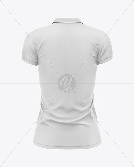 Women s Short Sleeve Polo Shirt Mockup PSD #1