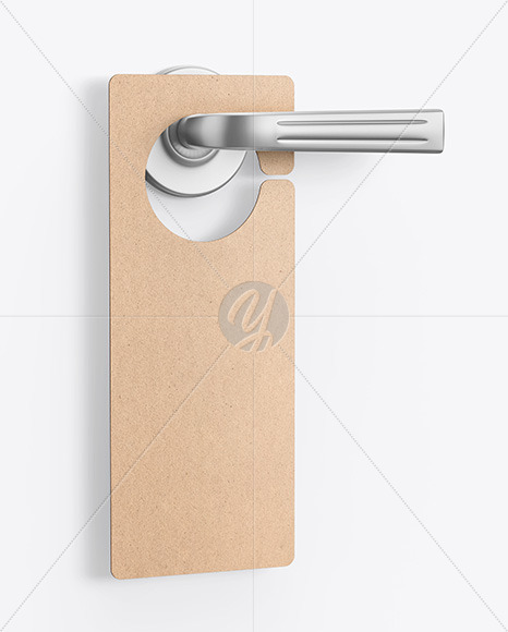 Download Kraft Door Hanger Mockup Free Mockups