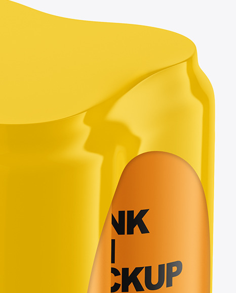 6 Pack Matte Cans Mockup PSD #6