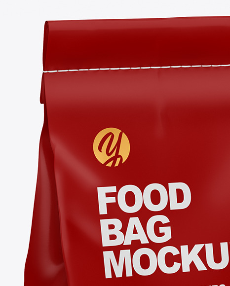 Glossy Food Bag Mockup PSD #2