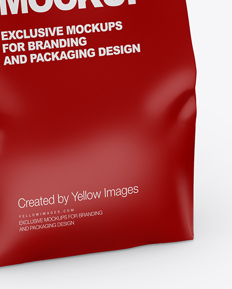 Glossy Food Bag Mockup PSD #1