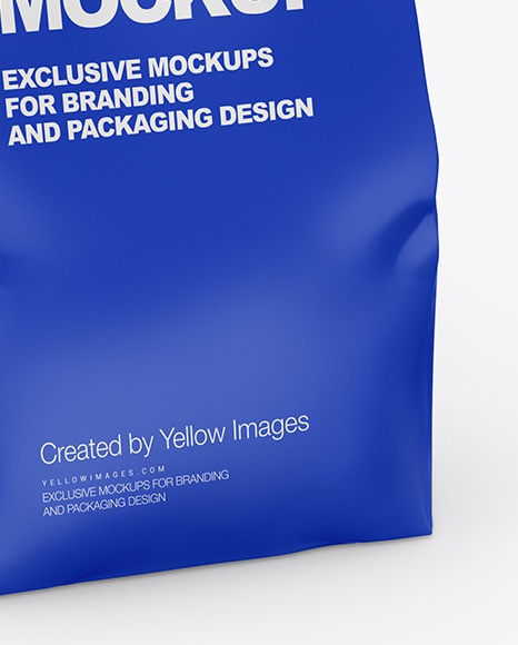 Matte Food Bag Mockup PSD #1