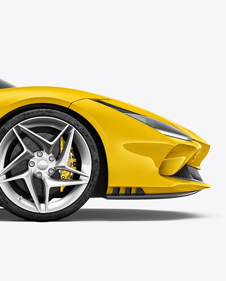 Sport Car Mockup   Side View PSD #6