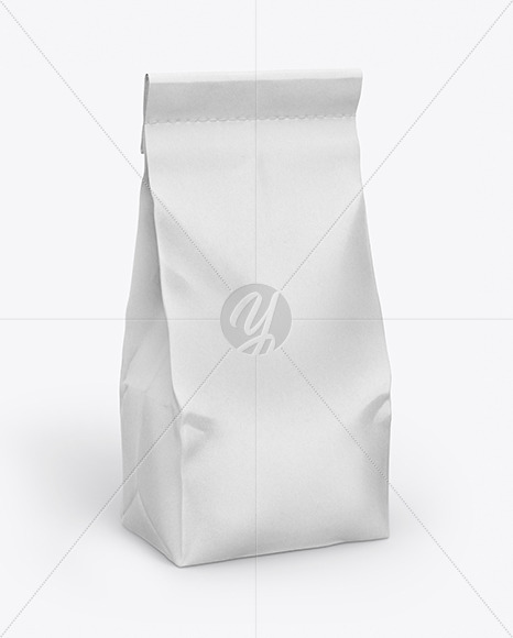 Kraft Paper Food Bag Mockup PSD #1