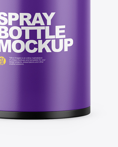 Matte Spray Bottle Mockup PSD #6