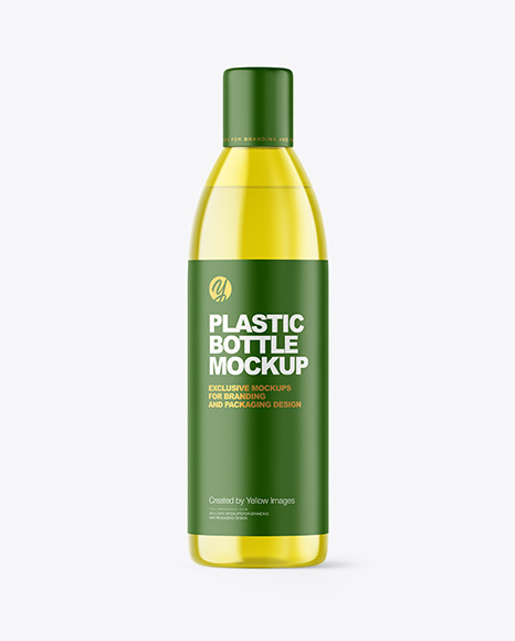 Color Plastic Bottle Mockup