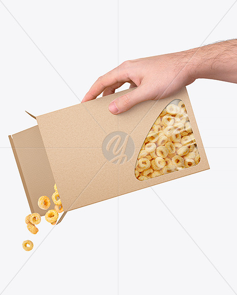 Download Paper Box With Cereals Mockup Free Mockups