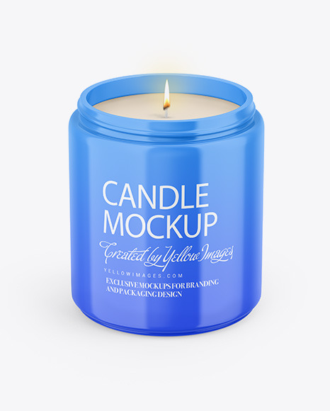 Glossy Candle Mockup