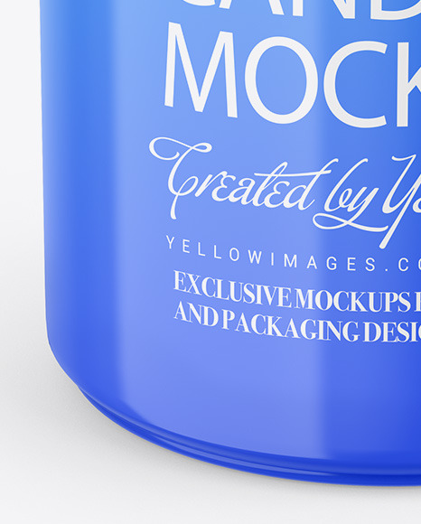 Glossy Candle Mockup PSD #7