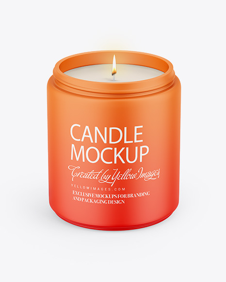 Matte Candle Mockup