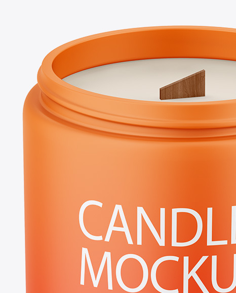 Matte Candle Mockup PSD #1
