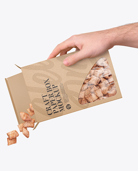 Paper Box With Pads Mockup
