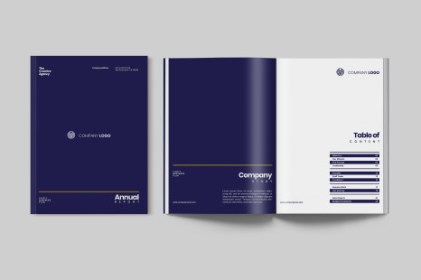 Modern Annual Report Indesign Template