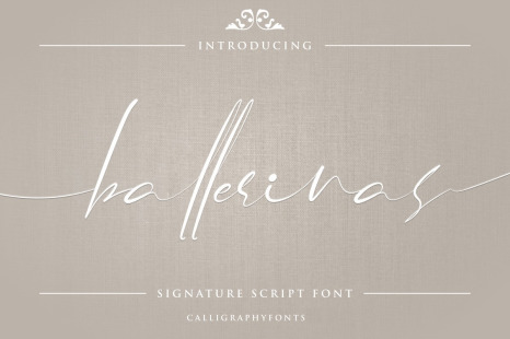 Ballerinas Signature Font