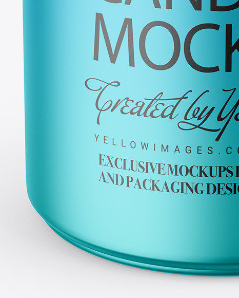 Matte Metallic Candle Mockup PSD #7