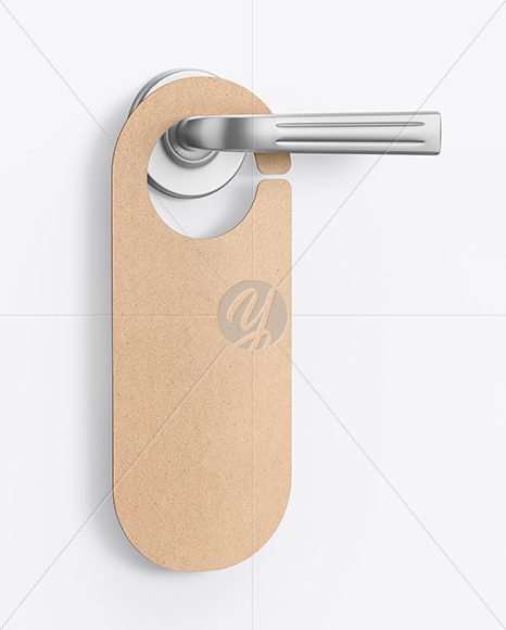 Download Kraft Door Hanger Mockup Free Mockups