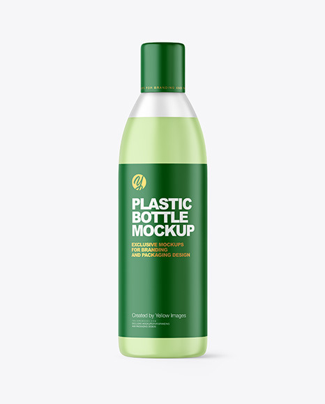 Frosted Liquid Soap Plastic Bottle Mockup