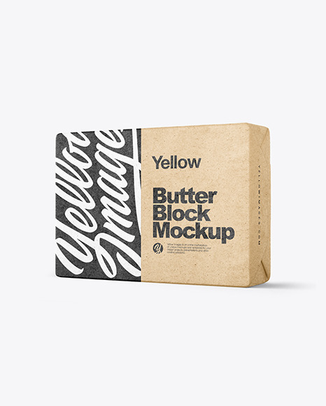 Kraft Butter Block Mockup