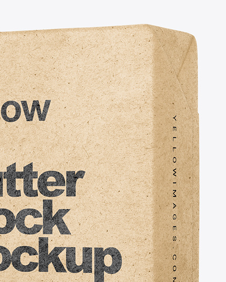 Kraft Butter Block Mockup PSD #2
