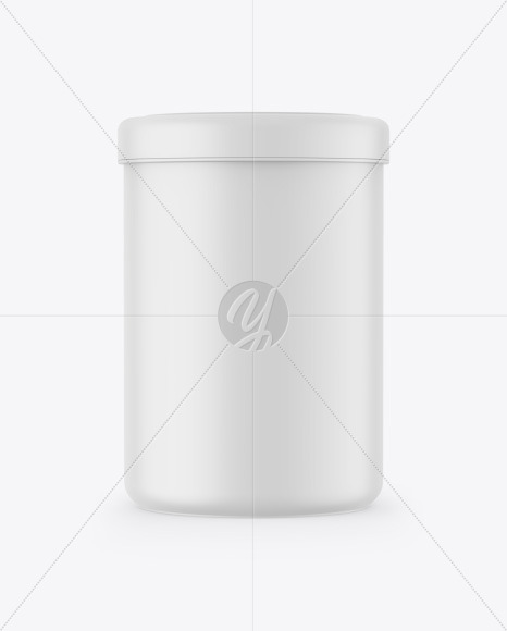 Matte Plastic Jar Mockup PSD #1