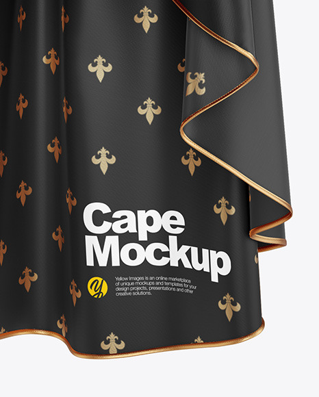 Download Cape Mockup In Apparel Mockups On Yellow Images Object Mockups