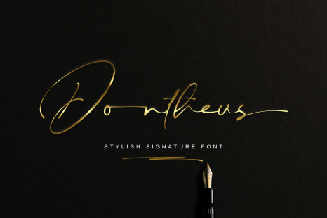 Dontheus - Signature Font