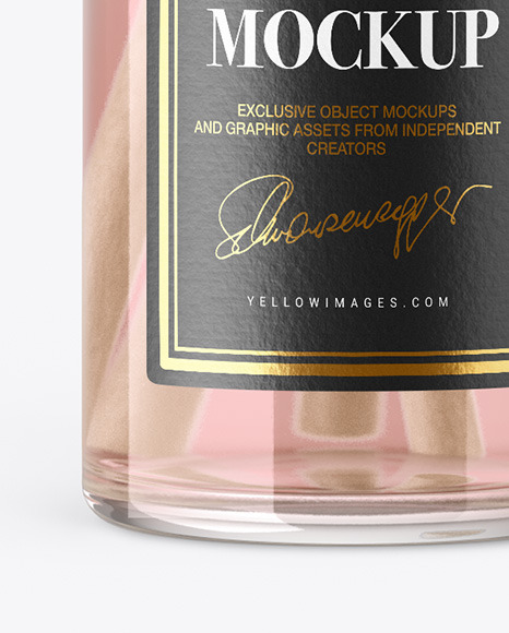 Diffuser Glass Bottle Mockup PSD #1